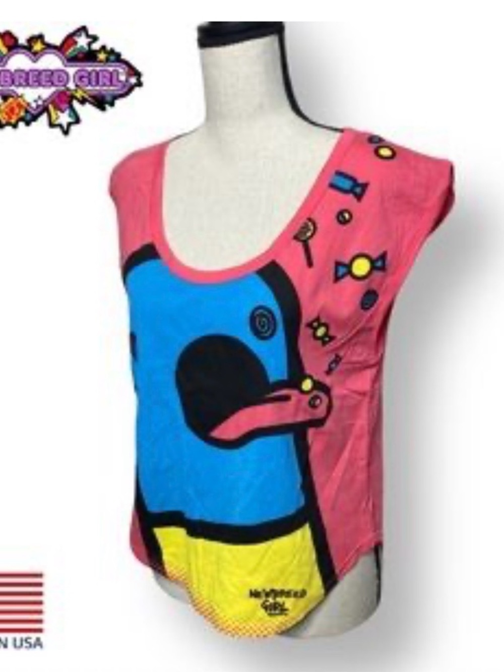 NWOT New Breed Girl  Sugar  Crash Muscle  Tank Medium